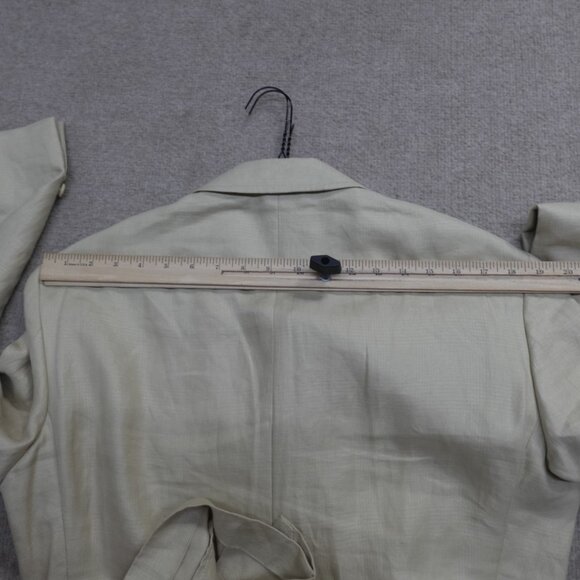 Faconnable Sport Coat 40R Beige Solid 100% Linen 3 Button Half Lined - Picture 11 of 12